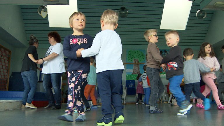 Im deutsch-französischen Kindergarten in Liederschiedt lernen deutsche und französische Kinder gemeinsam.
